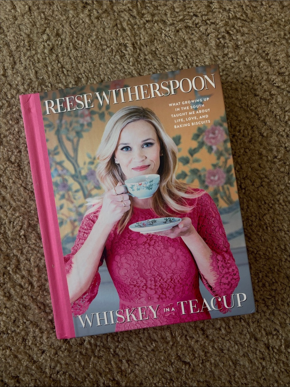 Reese Witherspoon "Whiskey in a Teacup" Cookbook - Pink Cover